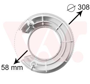 Protectie stropire disc frana VAN WEZEL 3766373 – OPEL | AutoRival