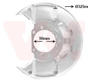 Protectie stropire disc frana VAN WEZEL 3768371