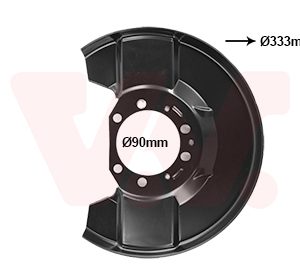Protectie stropire disc frana VAN WEZEL 3769371