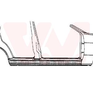 Placa de prag VAN WEZEL 3776104