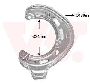 Protectie stropire disc frana VAN WEZEL 3777371 – OPEL | AutoRival