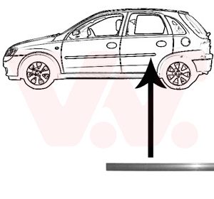 Elemente decorative / protectie portiera VAN WEZEL 3777425 – OPEL | AutoRival