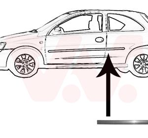 Elemente decorative / protectie panou lateral VAN WEZEL 3777429