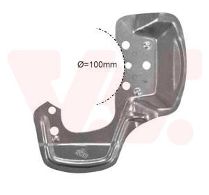 Protectie stropire disc frana VAN WEZEL 3778371