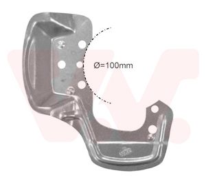 Protectie stropire disc frana VAN WEZEL 3778372