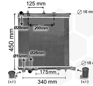 Radiator racire motor VAN WEZEL 40002368