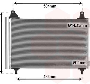 Condensator climatizare VAN WEZEL 40015705