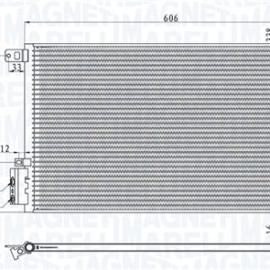 Condensator climatizare MAGNETI MARELLI 350203100500