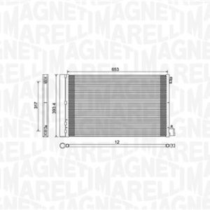 Condensator climatizare MAGNETI MARELLI 350203779000