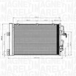 Condensator climatizare MAGNETI MARELLI 350203900000