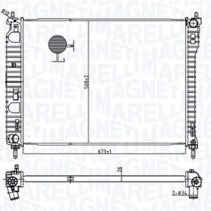 Radiator racire motor MAGNETI MARELLI 350213179800