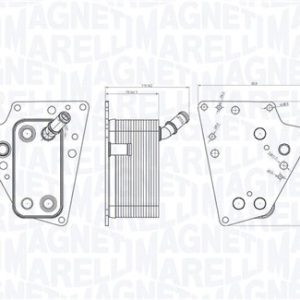 Radiator ulei motor MAGNETI MARELLI 350300001500