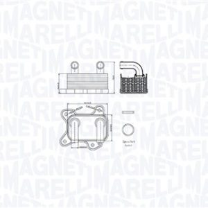 Radiator ulei motor MAGNETI MARELLI 350300002000