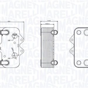 Radiator ulei motor MAGNETI MARELLI 350300002100