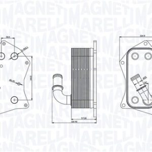 Radiator ulei motor MAGNETI MARELLI 350300002300