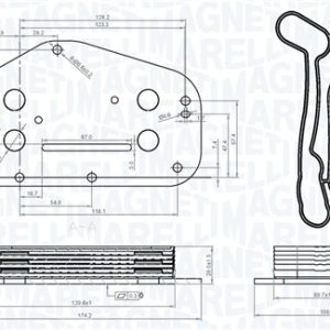 Radiator ulei motor MAGNETI MARELLI 350300004500
