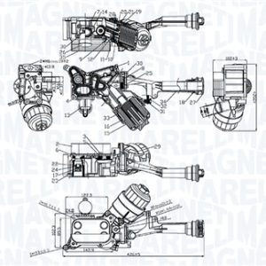 Radiator ulei motor MAGNETI MARELLI 350300006500