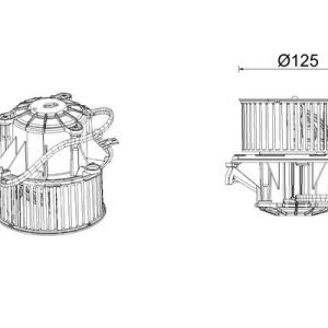 Ventilator habitaclu MAHLE ORIGINAL AB 339 000P
