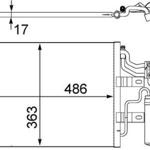Condensator climatizare MAHLE ORIGINAL AC 409 000S