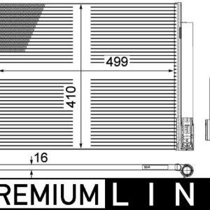 Condensator climatizare MAHLE ORIGINAL AC 596 000P
