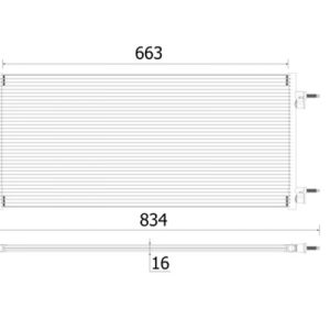 Condensator climatizare MAHLE ORIGINAL AC 902 000P