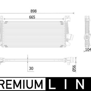 Intercooler compresor MAHLE ORIGINAL CI 515 000P