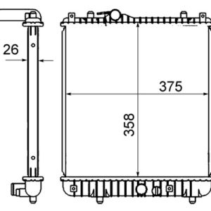 Radiator racire motor MAHLE ORIGINAL CR 836 000S