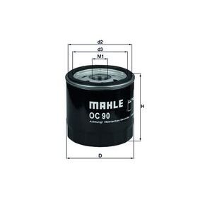 Filtru ulei MAHLE ORIGINAL OC 90 OF