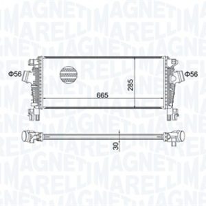 Intercooler compresor MAGNETI MARELLI 351319205070