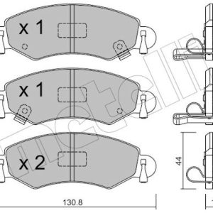 Set placute frana METELLI 22-0339-0
