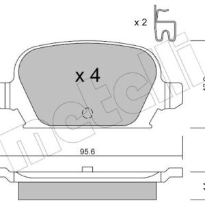 Set placute frana METELLI 22-0541-0