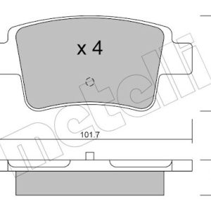 Set placute frana METELLI 22-0705-0