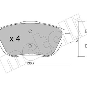 Set placute frana METELLI 22-0852-0
