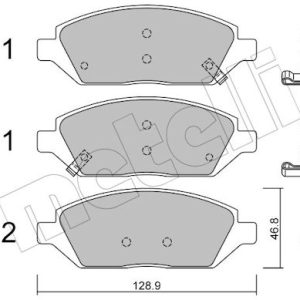 Set placute frana METELLI 22-1113-0