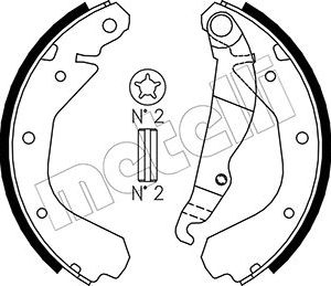 Set saboti frana METELLI 53-0305