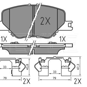 Set placute frana MEYLE 025 228 3819/PD