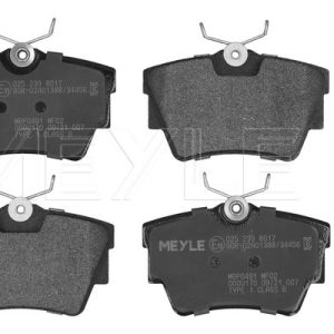 Set placute frana MEYLE 025 239 8017
