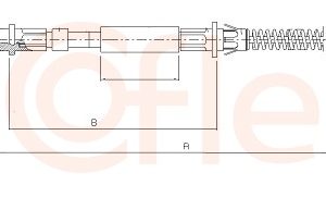 Cablu frana de parcare COFLE 10.5972 – OPEL | AutoRival