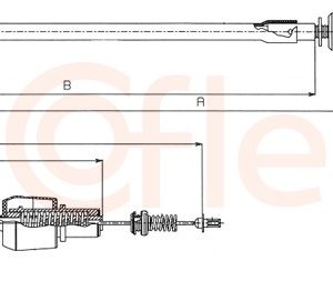 Cablu acceleratie COFLE 11.1247 – OPEL | AutoRival
