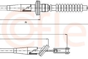Cablu ambreiaj COFLE 11.2537 – OPEL | AutoRival
