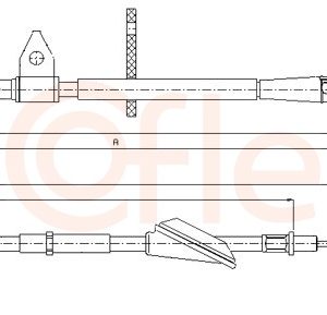 Cablu frana de parcare COFLE 11.5743 – OPEL | AutoRival