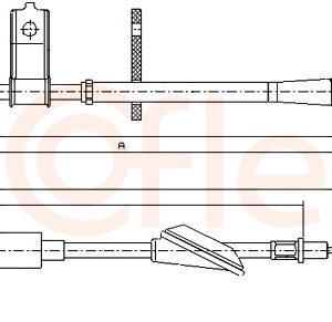 Cablu frana de parcare COFLE 11.5744 – OPEL | AutoRival
