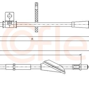 Cablu frana de parcare COFLE 11.5745 – OPEL | AutoRival