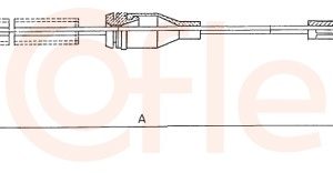 Cablu frana de parcare COFLE 11.5752 – OPEL | AutoRival