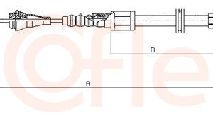 Cablu frana de parcare COFLE 11.5753 – OPEL | AutoRival