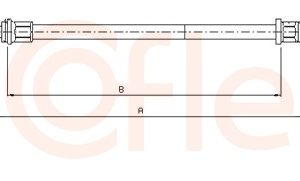 Cablu frana de parcare COFLE 11.5768 – OPEL | AutoRival