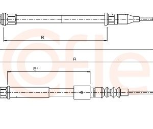 Cablu frana de parcare COFLE 11.5769 – OPEL | AutoRival
