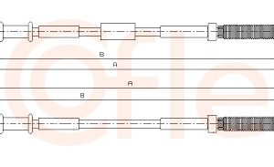 Cablu frana de parcare COFLE 11.5773 – OPEL | AutoRival