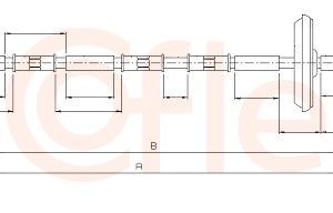 Cablu frana de parcare COFLE 11.5823 – OPEL | AutoRival