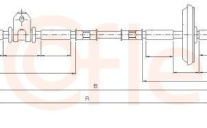 Cablu frana de parcare COFLE 11.5825 – OPEL | AutoRival